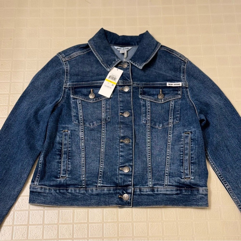 DKNY Women’s Denim Jacket Size M - Picture 4 of 11
